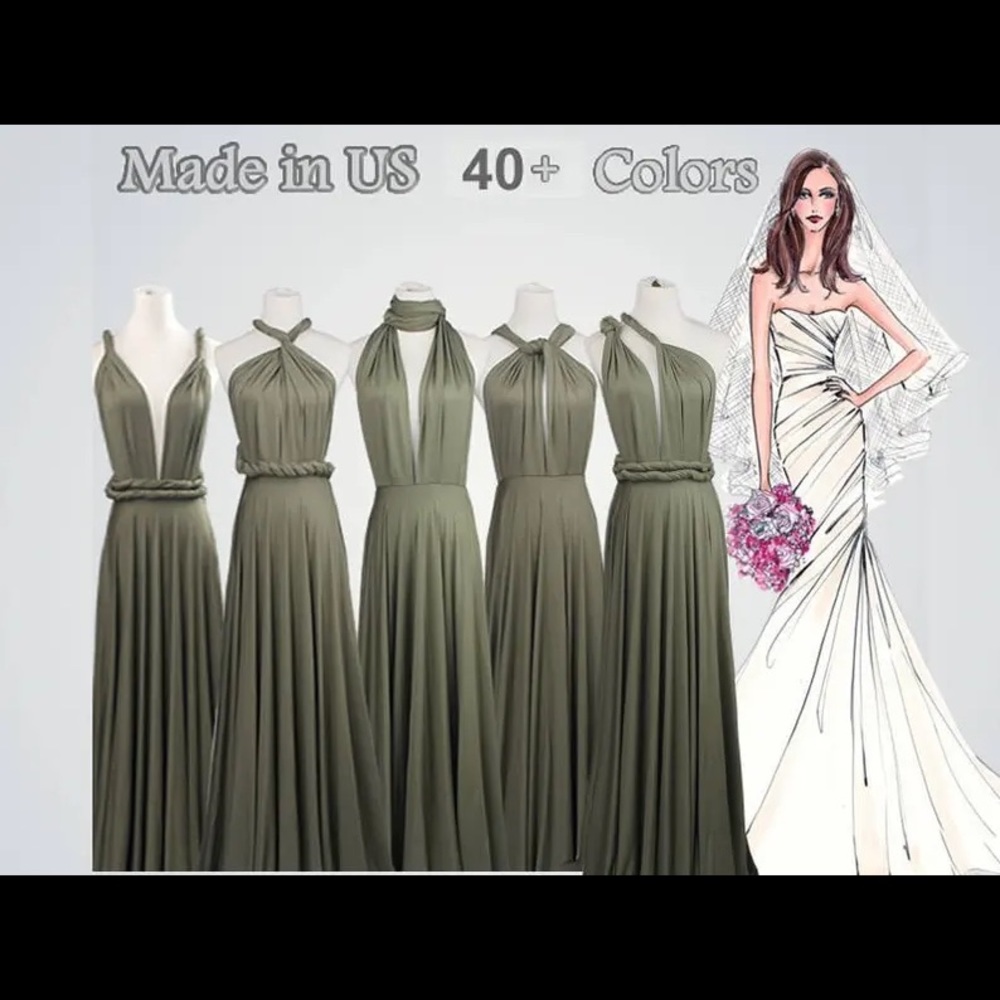 Olive Green Infinity Dress